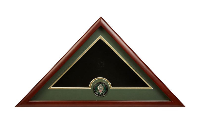 Allied Flag US Flag Display Case with Army Medallion Crafted from Premium Quality Materials - Made in USA - Image 1